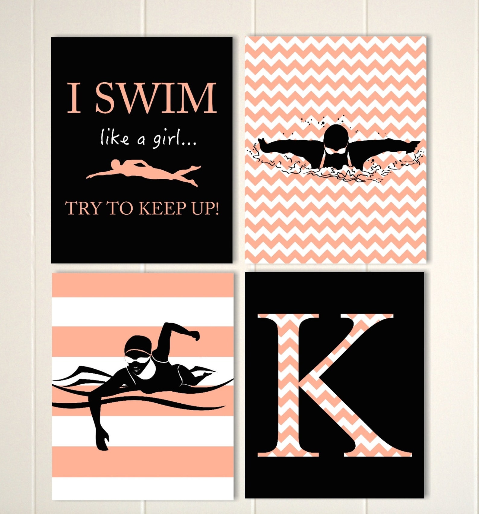 Swimmer Wall Art Swimming Girls Gift Idea Girls Wall Art Etsy