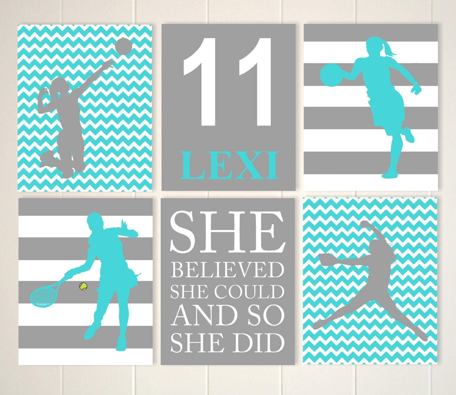 Softball volleyball basketball softball room decor Etsy