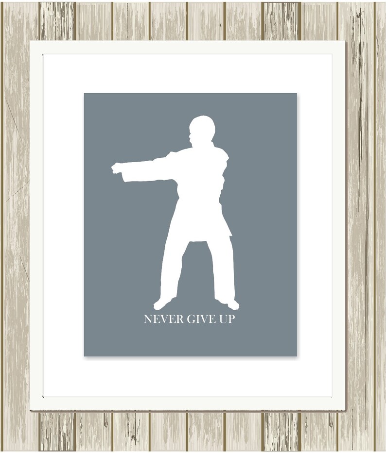 Martial Art Boys Wall Art Karate Wall Art Teen Boy Art Etsy