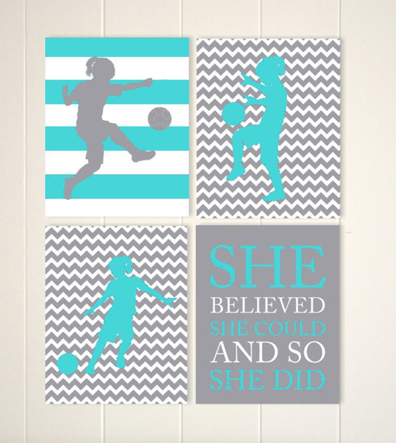 Girls Soccer Wall Art Soccer Girl Soccer Quote Art Girls - Etsy