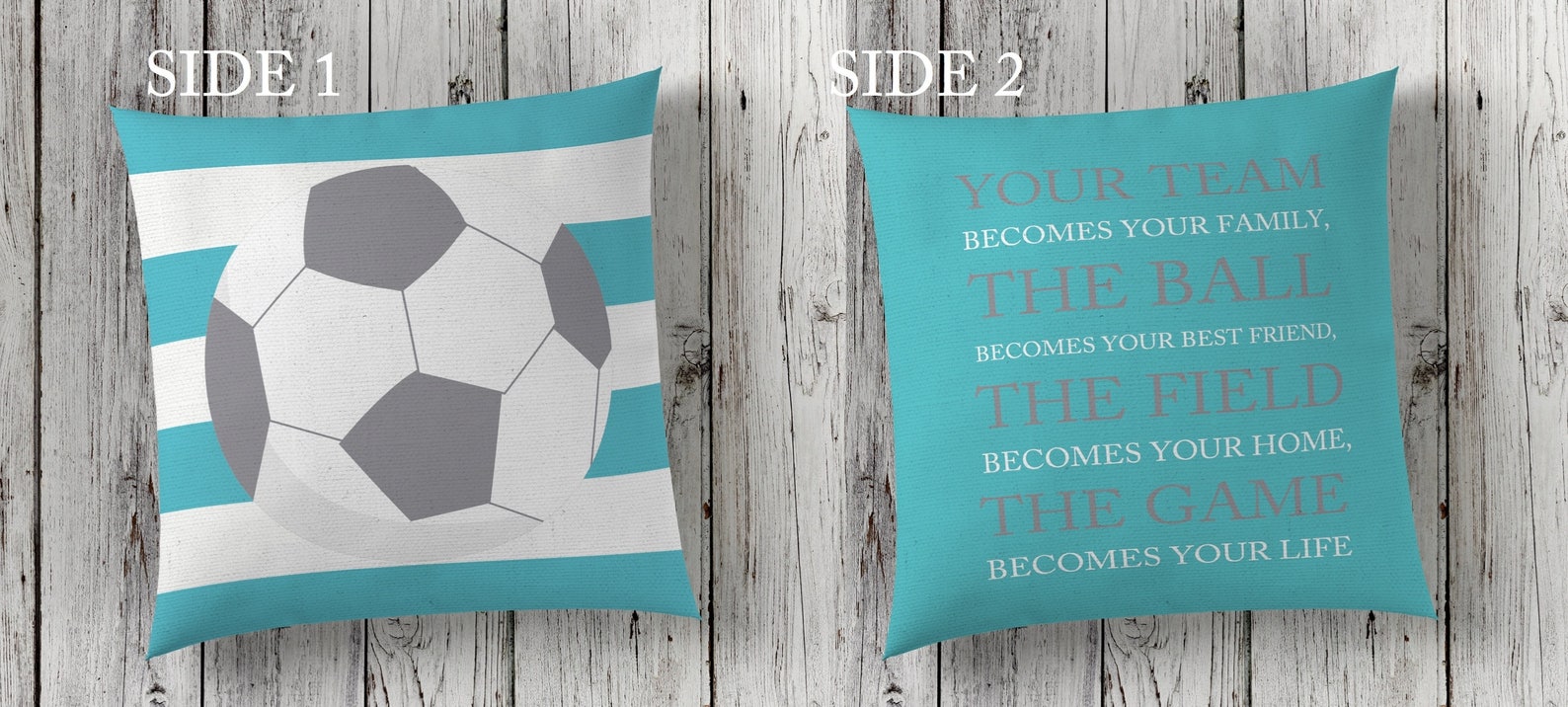 Soccer Gift Soccer Ball Throw Pillow Cover Kids Room Decor - Etsy