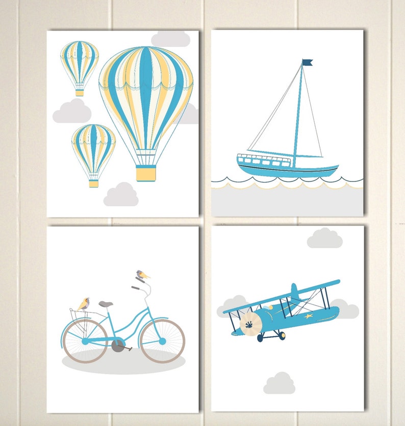 Vintage Bicycle Nursery Art Baby Girl Nursery Baby Boy | Etsy