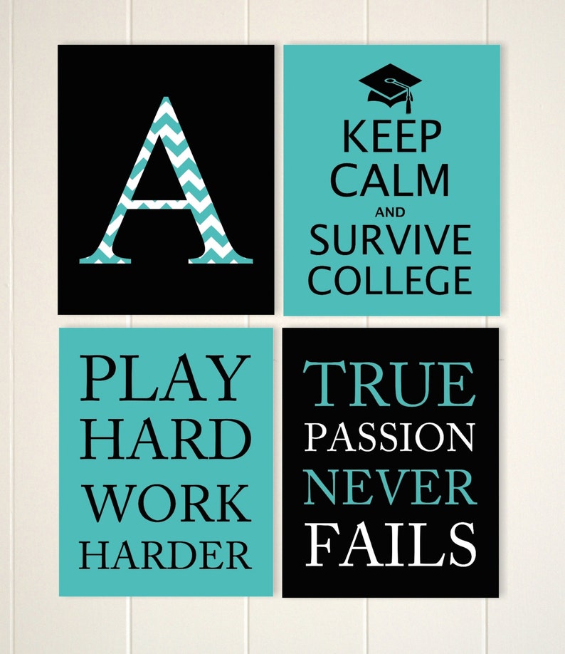 College Student Dorm Room Wall Art College Inspirational Art Etsy