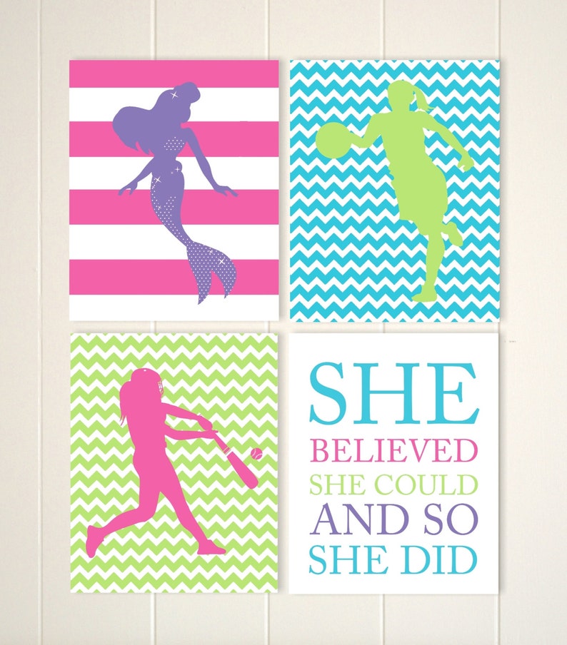 Softball Wall Art Basketball Wall Art Basketball Girl Girls Etsy