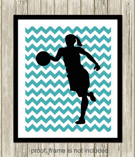 Gift for Girl, Girls Sports Art, Basketball Girls Wall Art, Softball Girls  Art, Tween Girl Wall Art, Teen Girl Gift Idea, Set of 4 Prints 