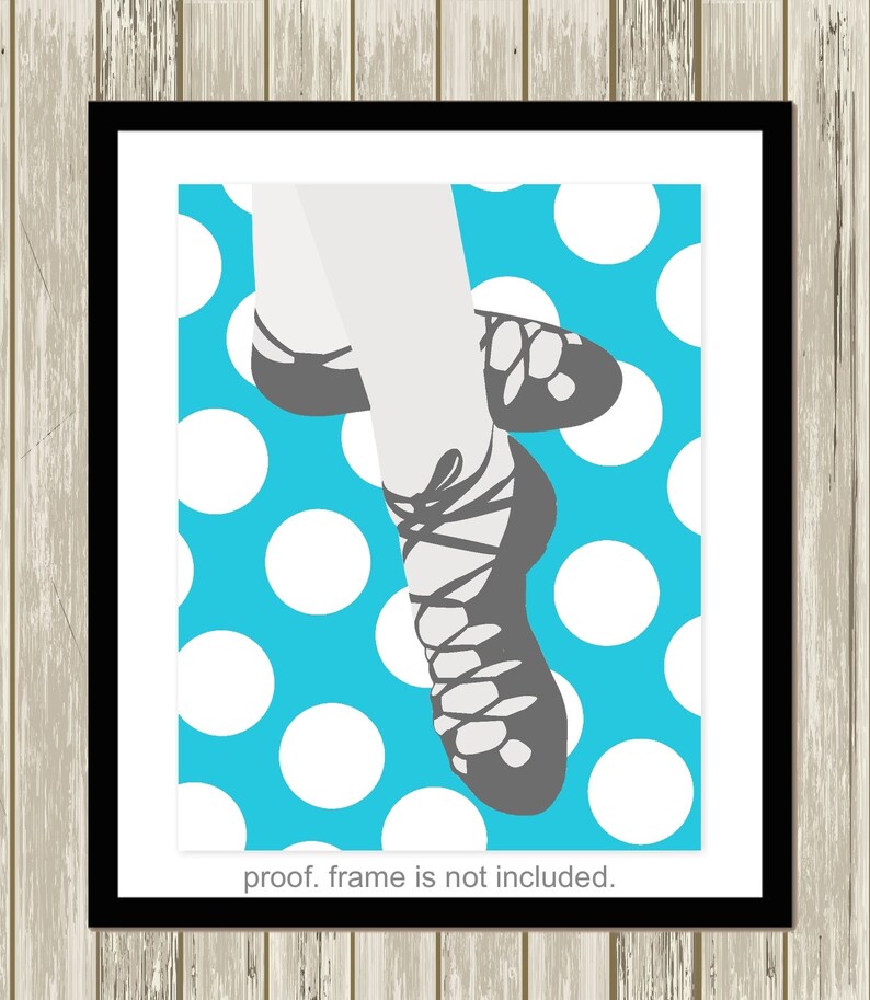 Irish Dance Wall Art Irish Dancer Irish Ghillis Dance Shoes Etsy
