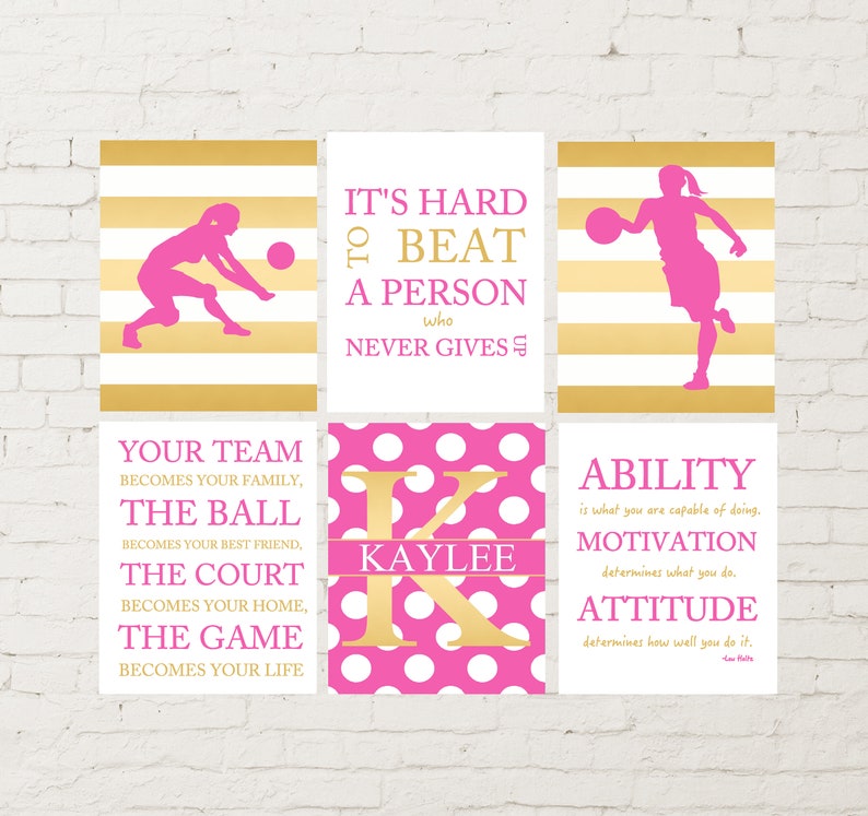 Athlete gift idea gift for athlete teen girl sports art Etsy