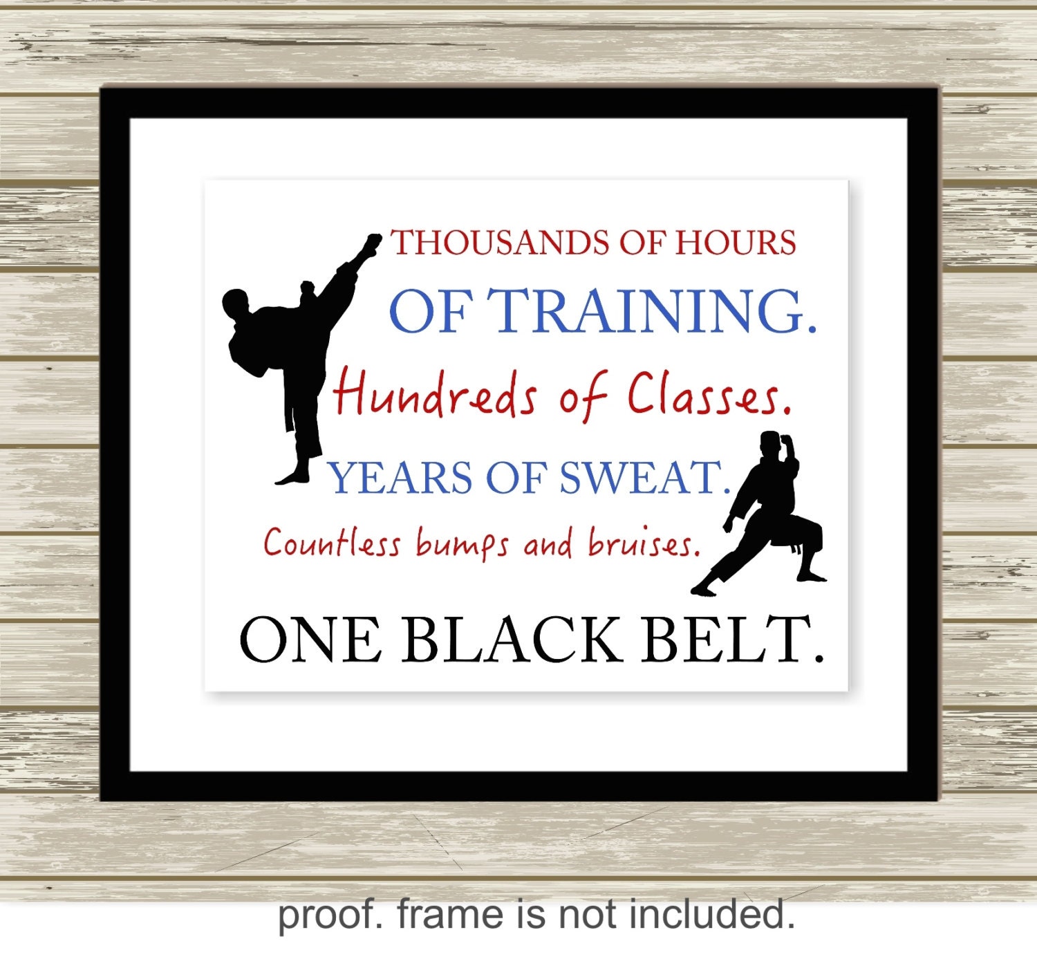 Boys Wall Art Martial Arts Karate Boy Martial Arts Quotes Wall Art Black Belt Typography Art Gift for Boy Custom Colors Etsy Canada