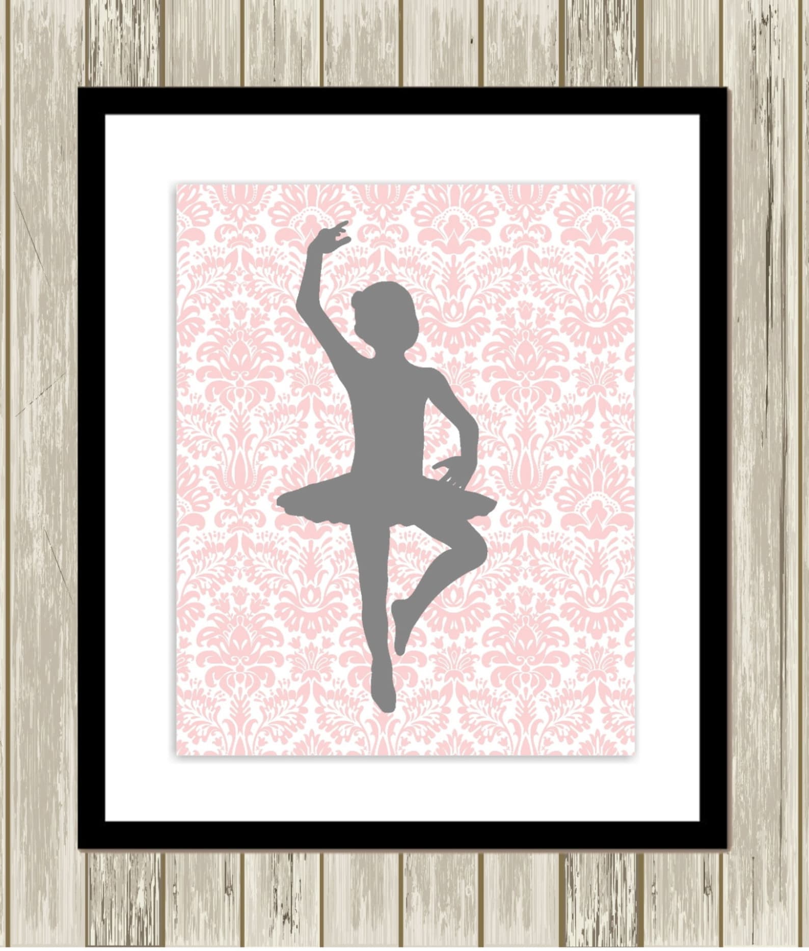 ballerina wall art, little girls room, little ballerina, baby girl nursery, polkadot nursery, ballet slippers, set of 3, custom