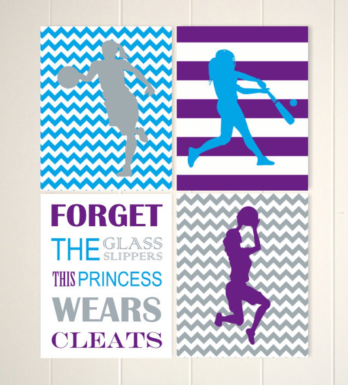 Gift for Girl Girls Sports Room Decor Softball Art Etsy