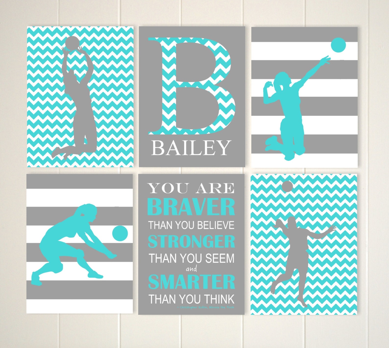 Volleyball Girl Wall Art Volleyball Room Decor Pre Teen Girl Etsy