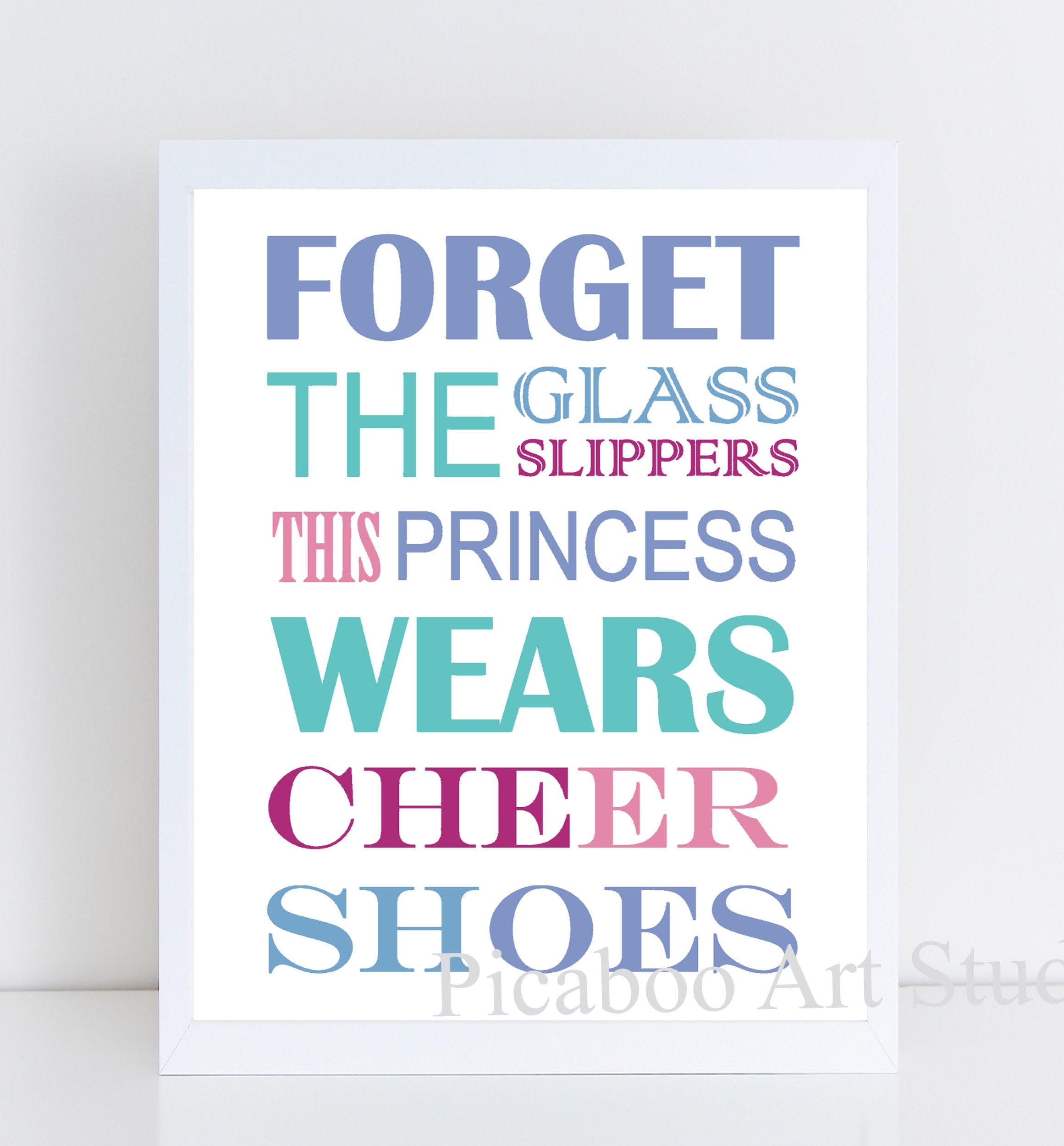 Cheerleader Wall Art Cheerleader Quotesteen Girl Wall Art 