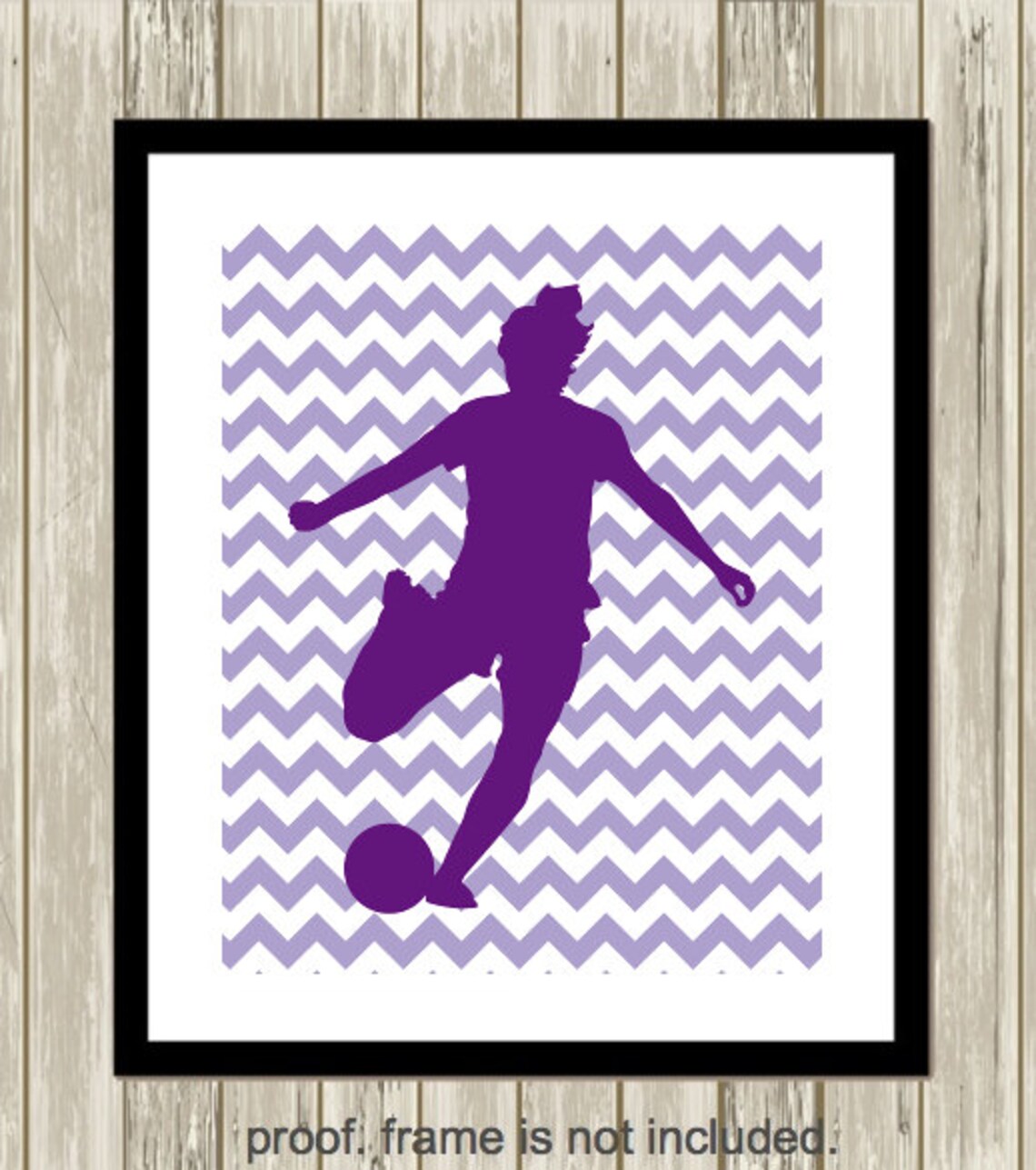 Female Soccer Player Wall Art Girl Soccer Soccer Art | Etsy