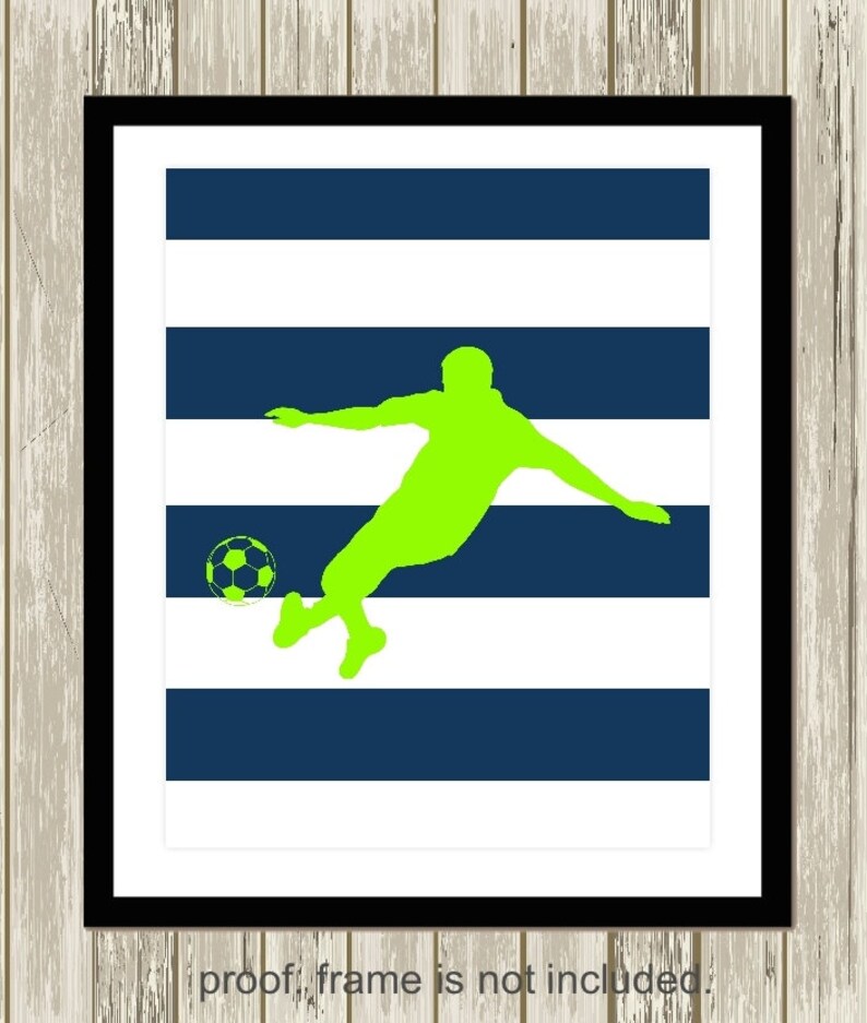 Boys Wall Art Soccer Boy Wall Art Track and Field Runner Etsy