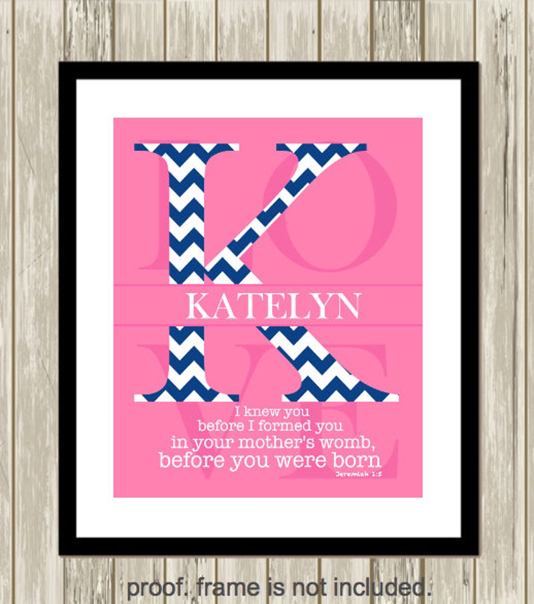 Scripture Nursery Art, Bible Verse Nursery Art, Baby Girl Nursery
