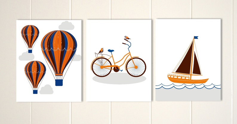 Vintage Bicycle Nursery Art Baby Girl Nursery Baby Boy | Etsy