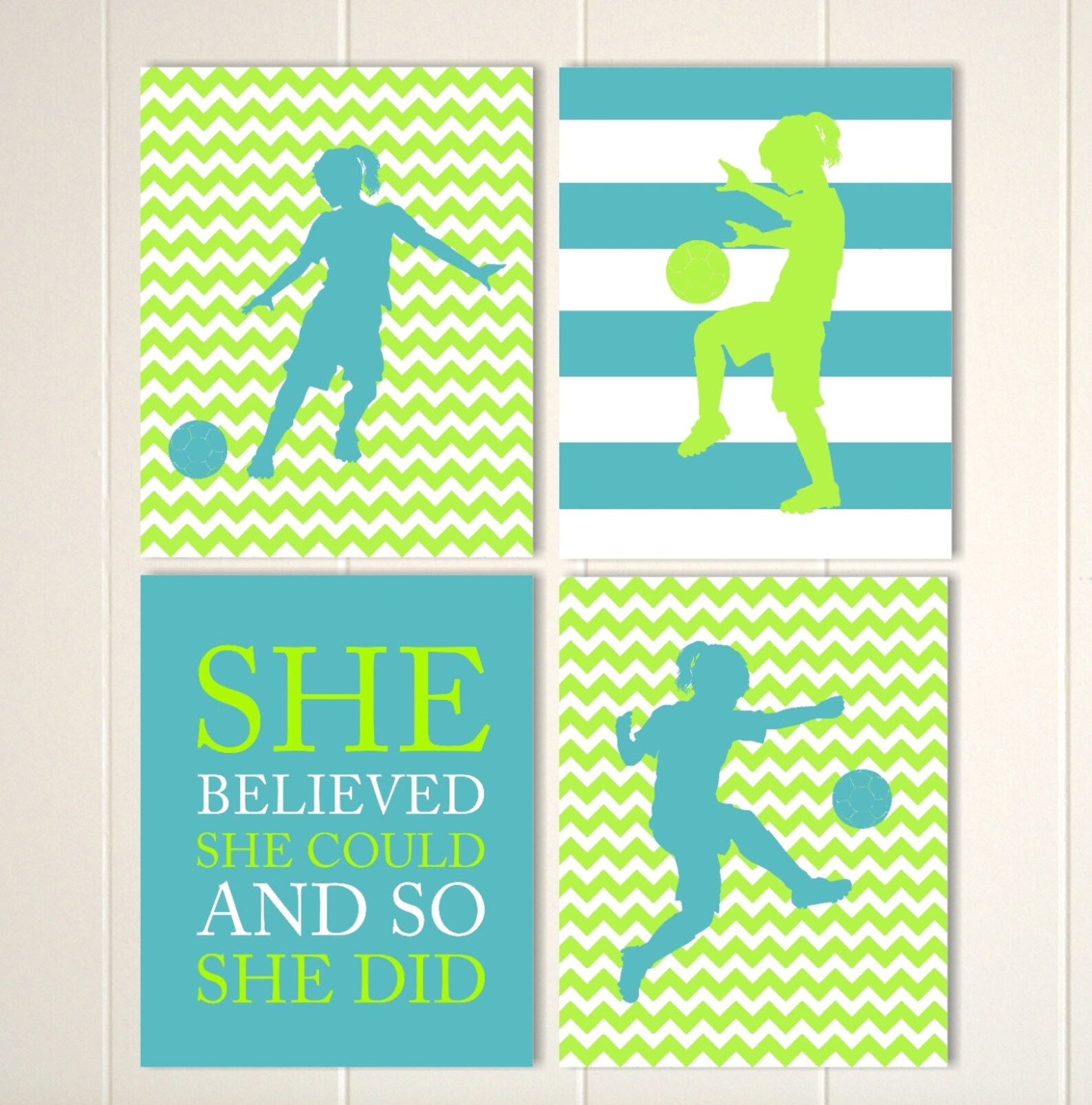 Girls Soccer Wall Art Soccer Girl Soccer Quote Art Girls Etsy