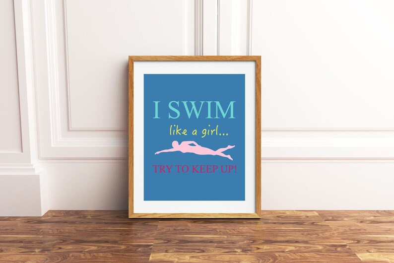 Swimmer wall art swim team swimmer gift swimming gift for Etsy