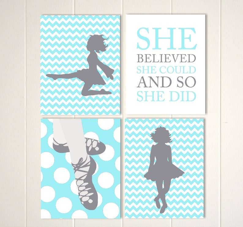 Irish Dance Wall Art Irish Dancer Teen Girl Room Decor Etsy
