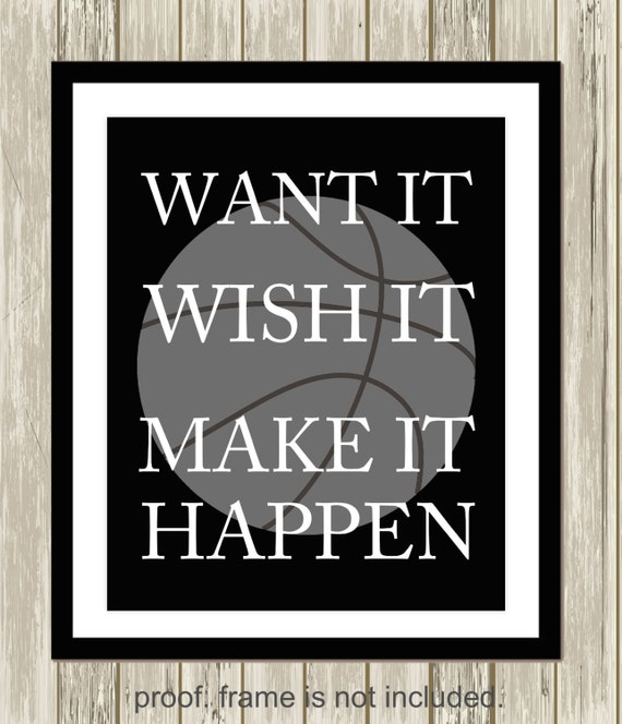 Basketball wall art inspirational wall art for teens boys Etsy