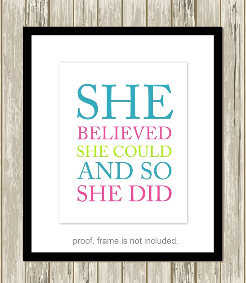 Volleyball Girl Wall Art Volleyball Room Decor. She Believed Etsy