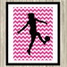 Teen Girl Wall Art Soccer Girl Wall Art Soccer Room Decor - Etsy