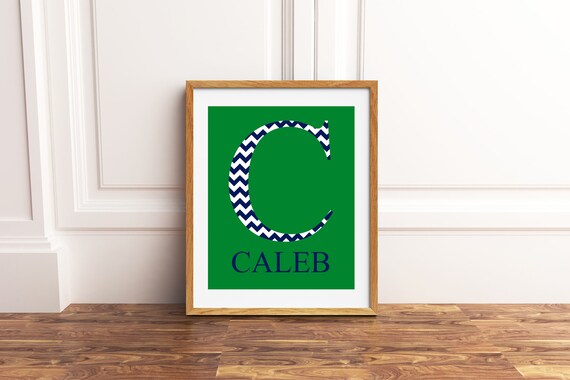 Toddler boy monogram art baby boy nursery nursery art | Etsy