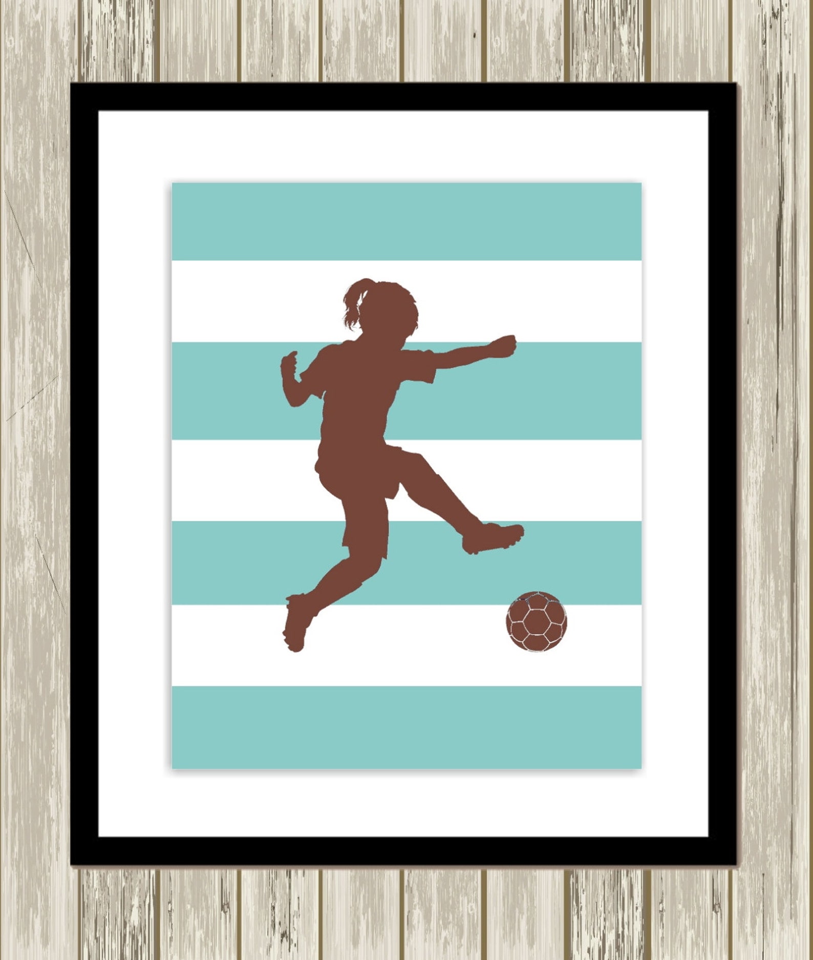 Soccer Girl Wall Art Girls Wall Art Pre Teen Girls Art - Etsy