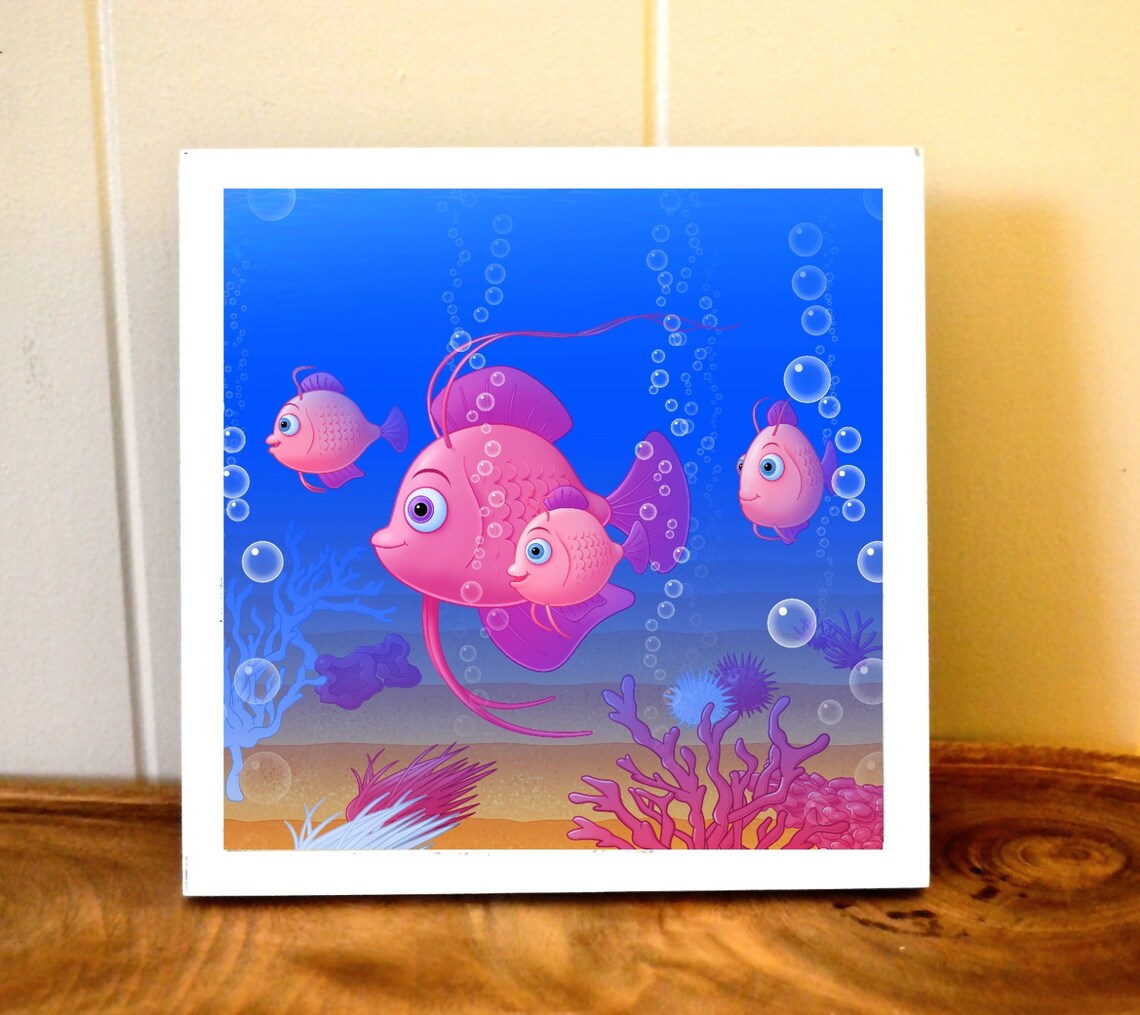 Nursery Art Baby Girl Art Ocean Theme Nursery Decor Baby Etsy