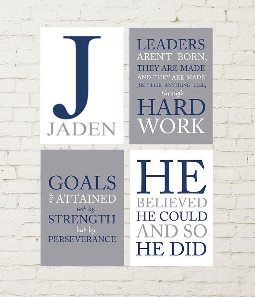 Inspirational Wall Art for Boy, Quotes Are for Boys Room, Boys Room ...