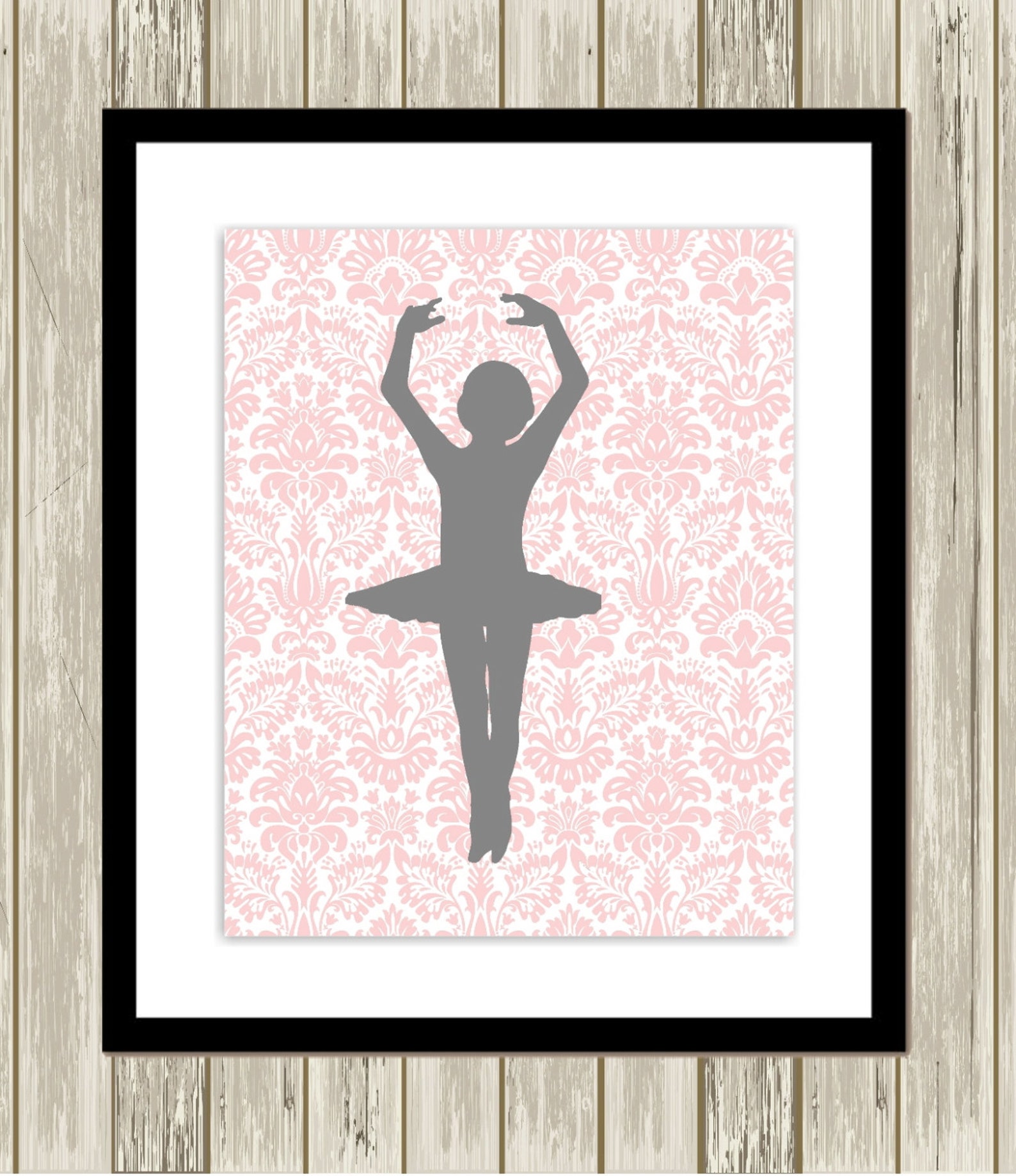 ballerina wall art, little girls room, little ballerina, baby girl nursery, polkadot nursery, ballet slippers, set of 3, custom