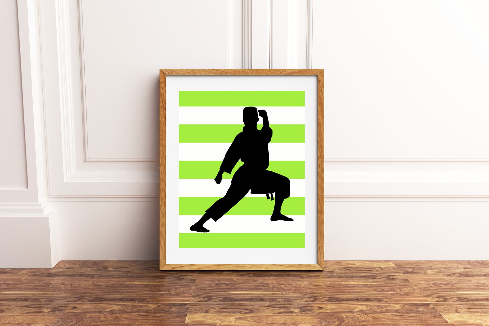 Karate Wall Art Martial Arts Wall Art Karate Boy Black Etsy