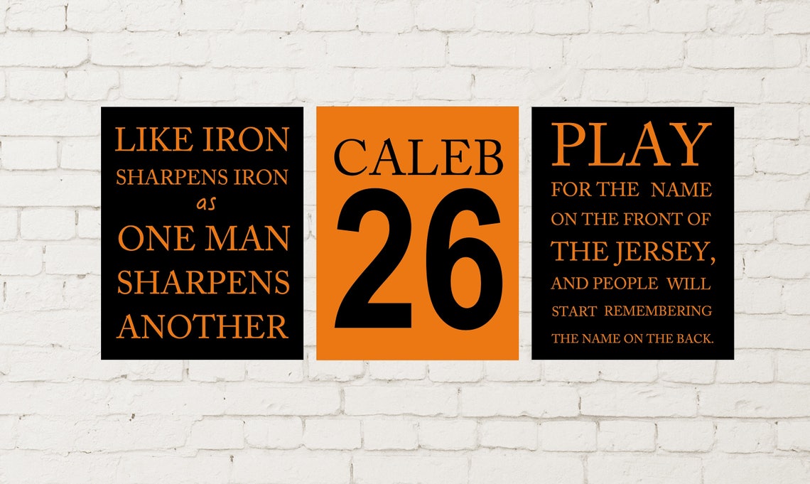 Boys Wall Art Sports Art for Boys Inspirational Wall Art for Etsy