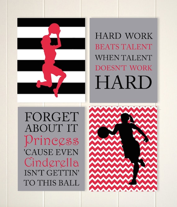 Basketball Girl Wall Art, Basketball Player, Basketball Room Decor ...