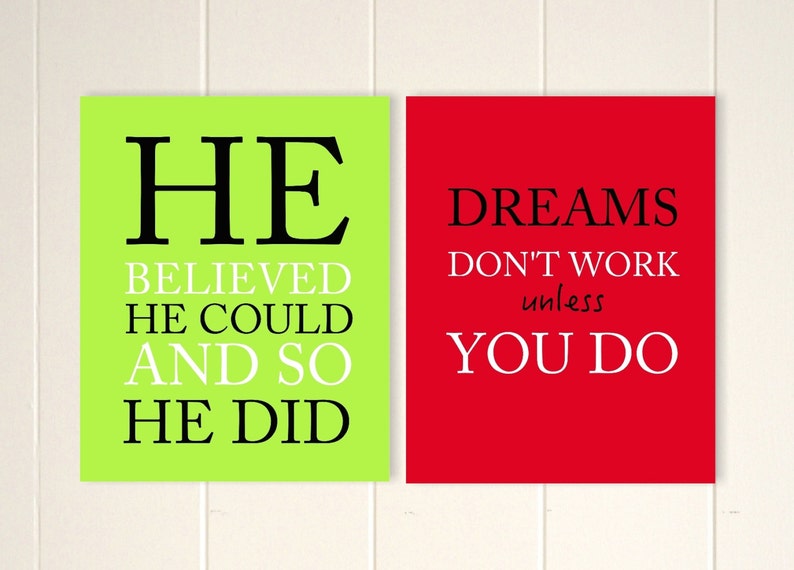 Inspirational Boys Wall Art Boys Wall Art Teen Boy Gift Etsy