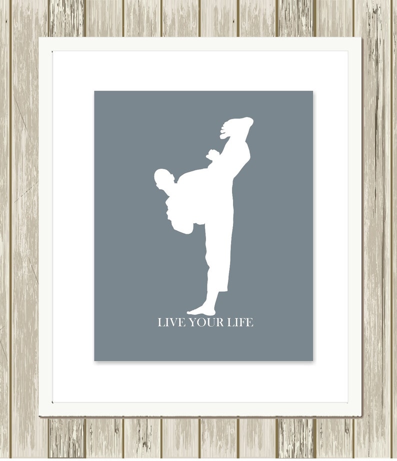 Martial Art Boys Wall Art Karate Wall Art Teen Boy Art Etsy