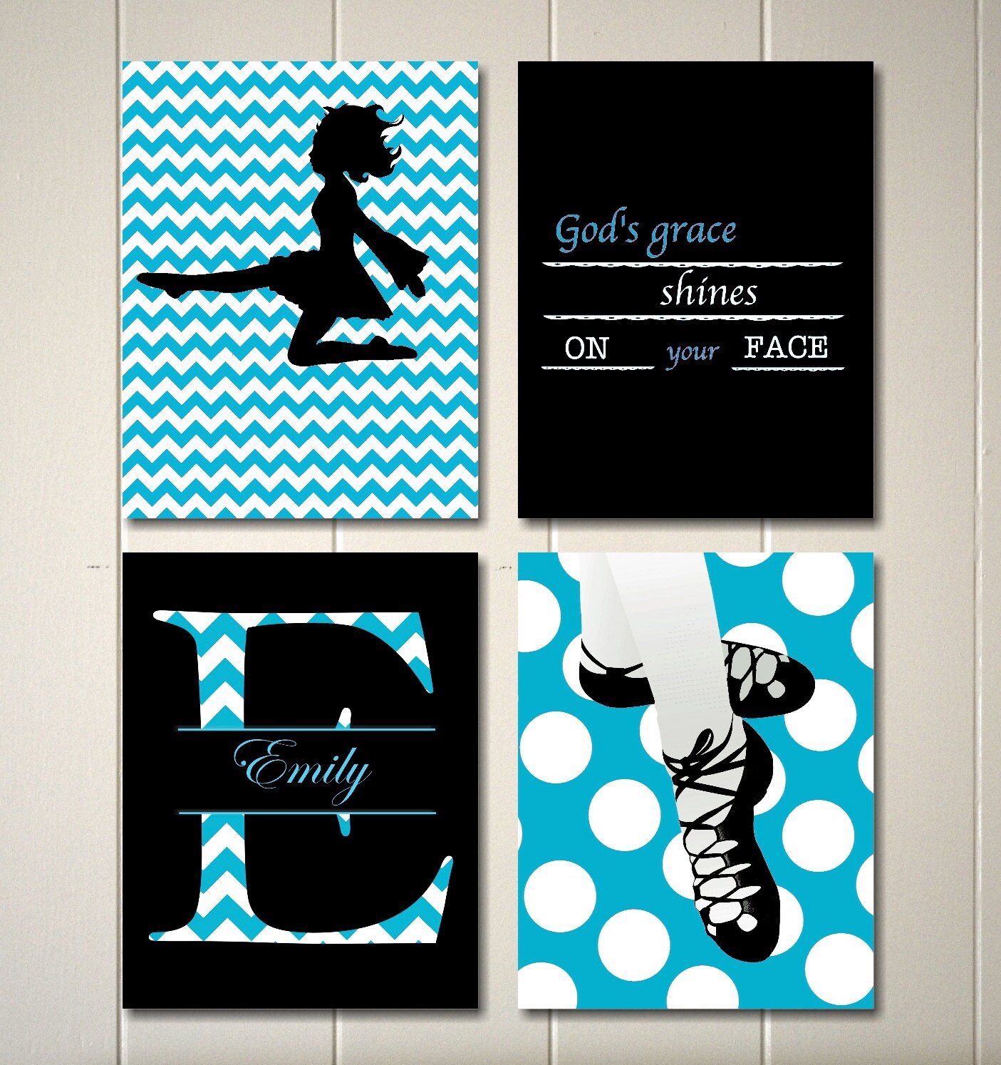 Irish dancer Set of 6 prints ghillies teen girl art Irish dance wall art inspirational dance art girls wall art Irish art prints