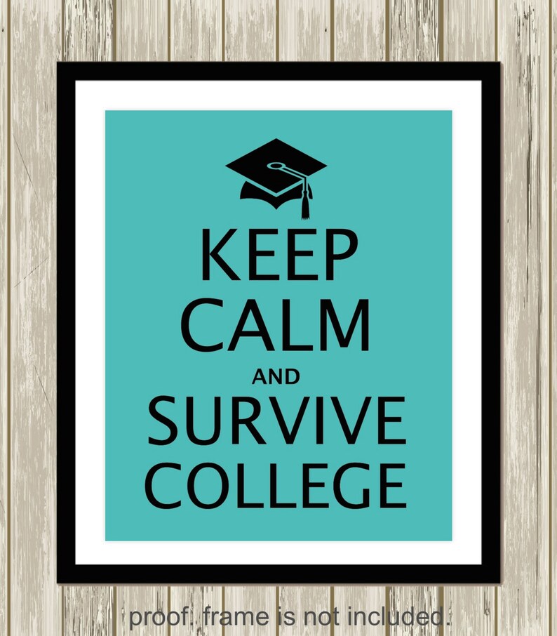 College Student Dorm Room Wall Art College Inspirational Art Etsy