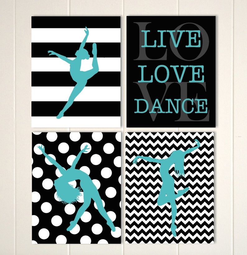 Dancers Girls Wall Art Jazz Dancer Dance Room Decor Dance Etsy
