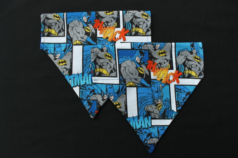 Cat bandana DC Comics fabric DC Comics superhero bandana Dog bandana Batman dog bandana Pet bandana Batman pet bandana Batman bandana
