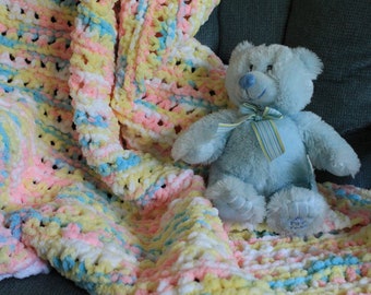 Knit baby blanket