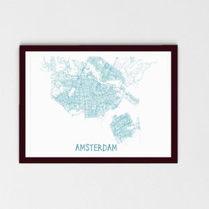 Poster City Posterdruck, Wanddekoration, Amsterdam, New York, Brüssel, Paris, Zaandam, Berlin, Haarlem, Alkmaar, zum Geburtstag