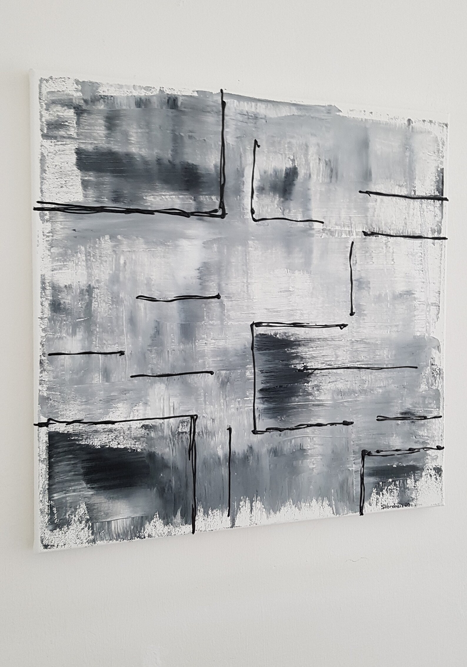 Quadro astratto quadro in bianco e nero pittura acrilica Etsy Quadro astratto quadro in bianco e nero pittura acrilica Etsy