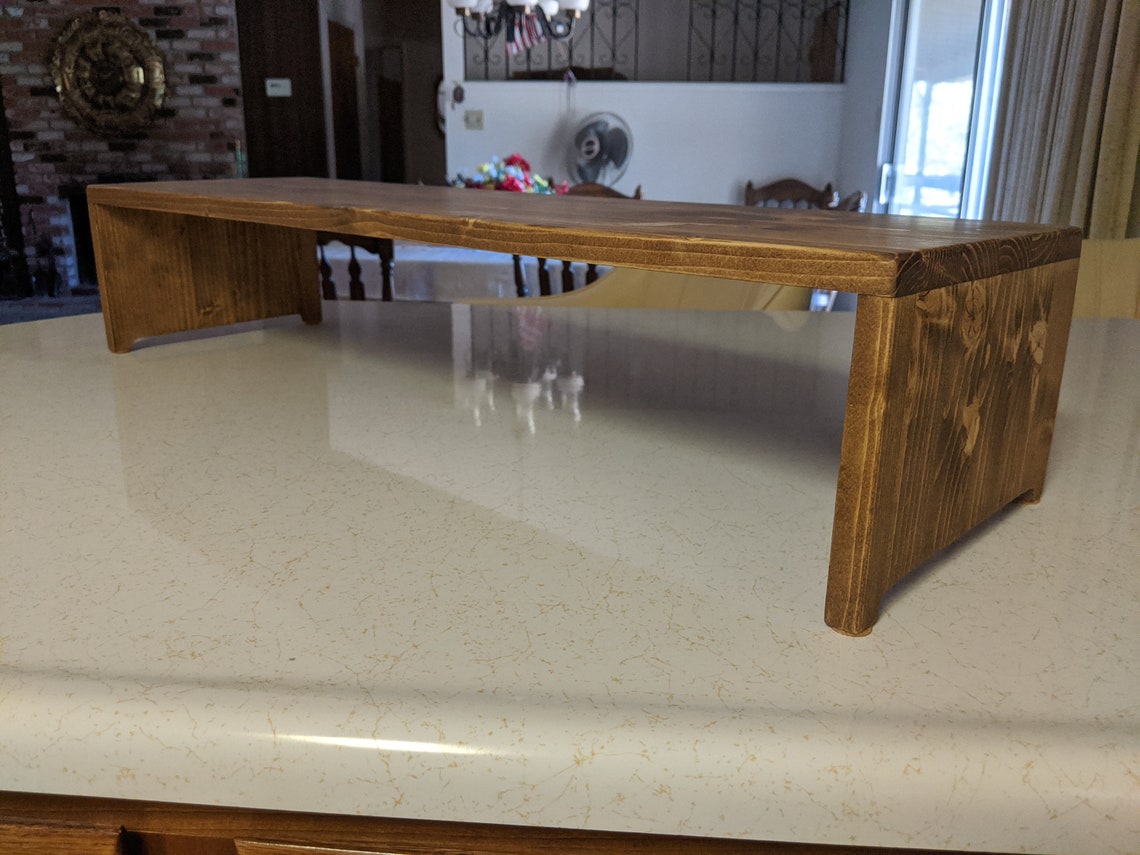 Large Monitor Stand Double Monitor Riser Stand for 2 - Etsy