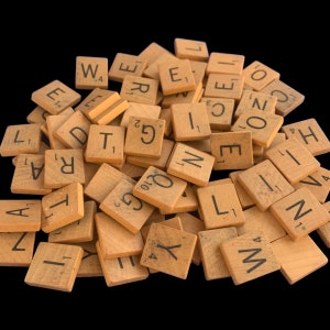 Vintage Scrabble Tiles - By Letter
