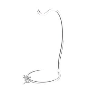 OnFireGuy Clear Acrylic 8&quot; High Ornament Hanger Display Stands, 6 Pack