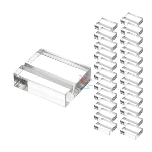 OnFireGuy 1-1/4&quot; Slotted Name Card Sign Display Stands Place Card Settings Business Card Holders, Qty 24