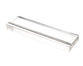 OnFireGuy Place Card Holder Display Stands 5" Acrylic Card Holders for Wedding Place Cards Table Numbers Product Labels Slotted Card Stands