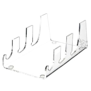 Clear Acrylic 3-Tier Dinnerware Display Stand for China Place Setting Holder