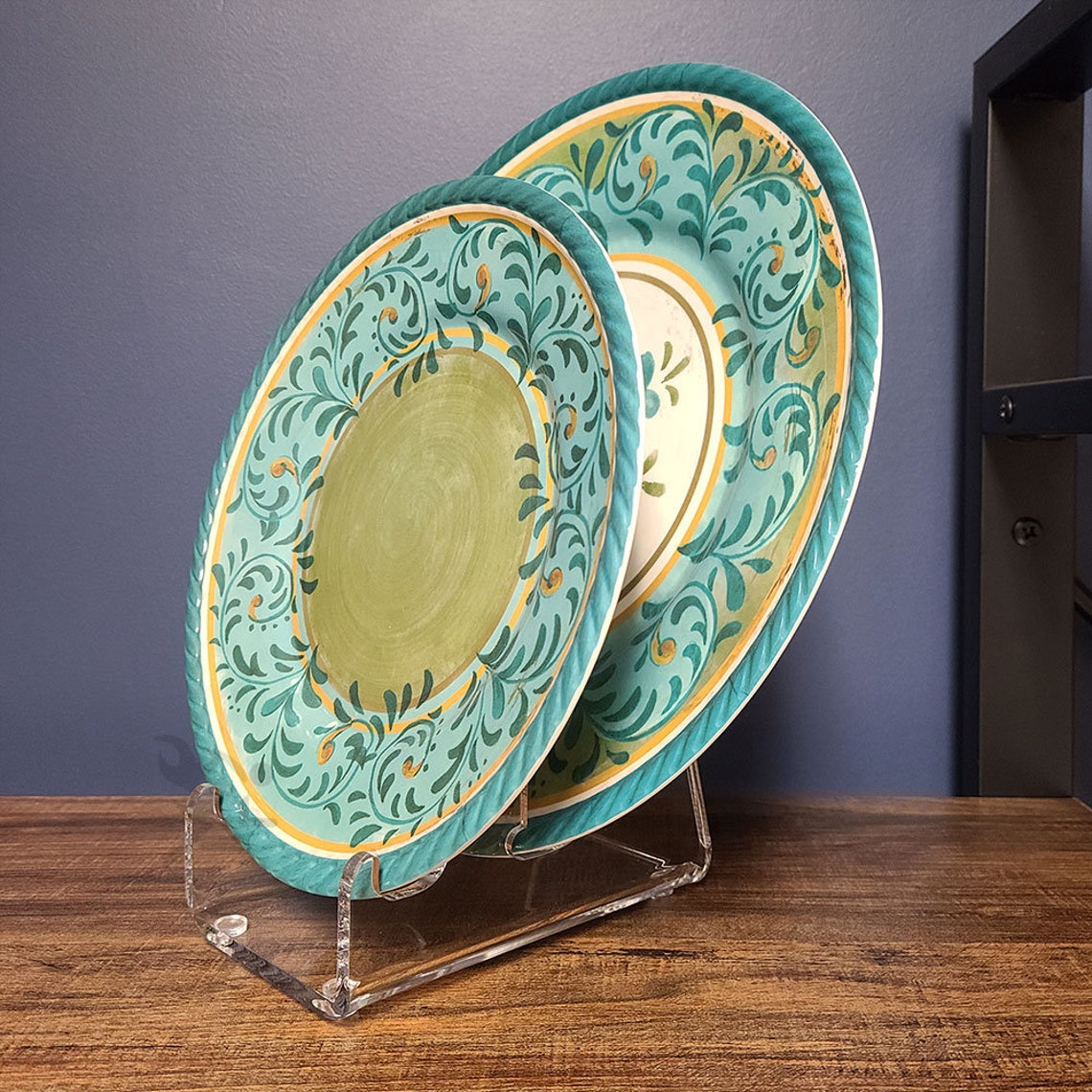 2 Piece Dinnerware Display Stand for China Place Setting Etsy